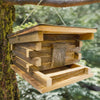 Franklin Log Cabin Feeder - BirdHousesAndBaths.com