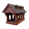 Bird In Hand Amish Willow Hill Covered Bridge Feeder, Red
