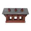 Bird In Hand Amish Willow Hill Covered Bridge Feeder, Red