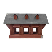 Bird In Hand Amish Willow Hill Covered Bridge Feeder, Red