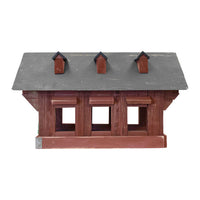 Bird In Hand Amish Willow Hill Covered Bridge Feeder, Red