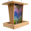 Wild Bird Lover's Cedar Hopper Feeder with Solar Light