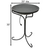 Wild Bird Lover's Heated Bird Bath w/Metal Stand, Slate, 20"