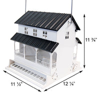 Absolute Squirrel Resistant Farmhouse Style Bird Feeder