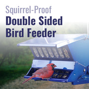 Absolute II Double Sided Squirrel Resistant Electric Blue Bird Feeder