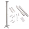 Home Bazaar Display Post, White, 6' 2"