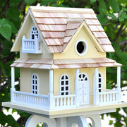 Cape May Cottage Bird House, Yellow - BirdHousesAndBaths.com