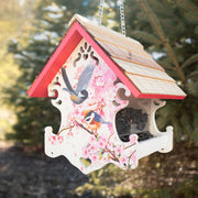 Love Nest Bird Feeder, Cherry Blossom/Chickadee