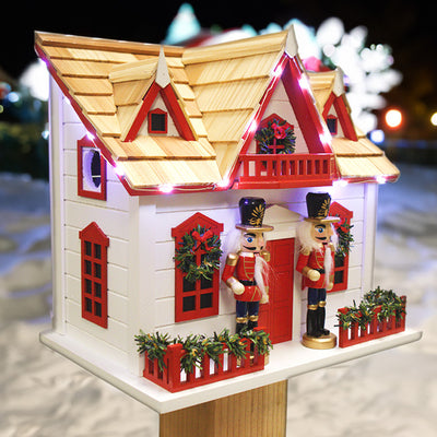 Nutcracker Bird House with LEDs