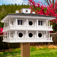 Purple Martin Clubhouse Bird House, 16 Rooms
