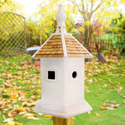 Medium Enchantment Bird House, White
