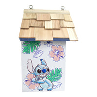Stitch Standard Bird House, Hibiscus Print