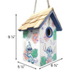 Stitch Standard Bird House, Hibiscus Print