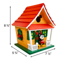 Mickey Mouse Bird House, Red and Yellow