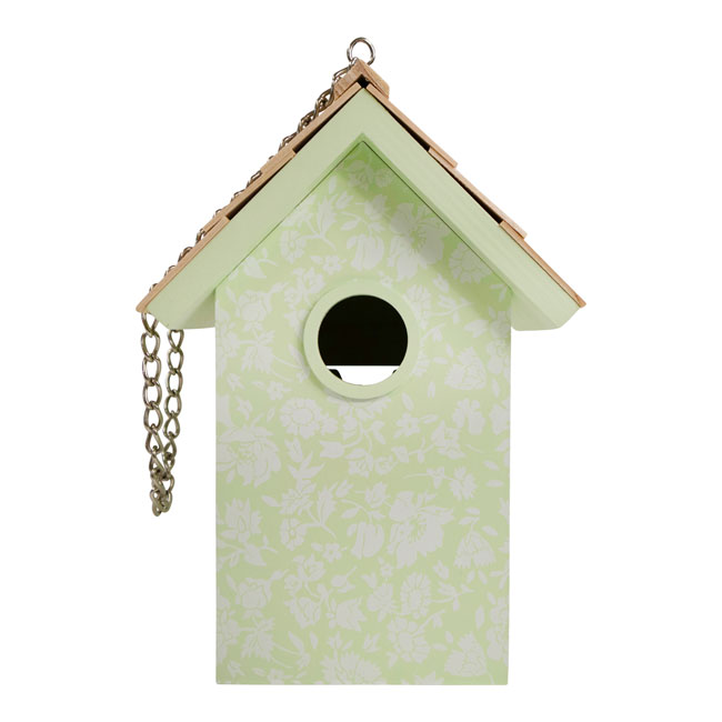Laura Ashley Ditzy Garden Bird House, Mint Green