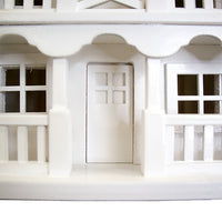 Novelty Cottage Bird House, White