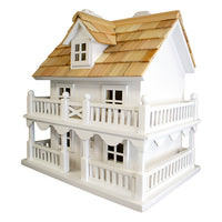 Novelty Cottage Bird House, White