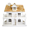 Novelty Cottage Bird House, White