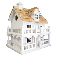 Novelty Cottage Bird House, White