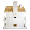 Novelty Cottage Bird House, White