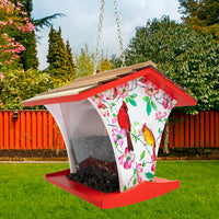 Happy Hopper Bird Feeder, Cardinals and Dogwood