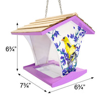 Happy Hopper Bird Feeder, Goldfinch & Clematis