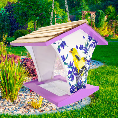 Happy Hopper Bird Feeder, Goldfinch & Clematis