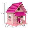 Kitty Cottage Bird House, Pink