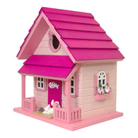 Kitty Cottage Bird House, Pink