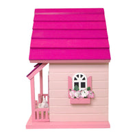 Kitty Cottage Bird House, Pink