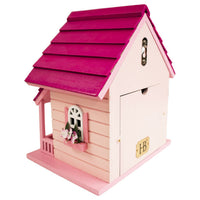 Kitty Cottage Bird House, Pink