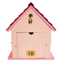 Kitty Cottage Bird House, Pink
