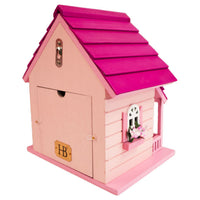 Kitty Cottage Bird House, Pink