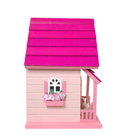 Kitty Cottage Bird House, Pink