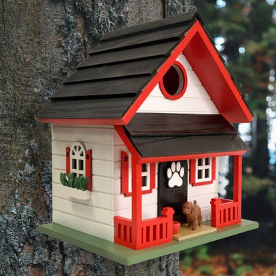 Bow Wow Bird House, White