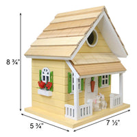 Bunny House BirdHouse, Yellow