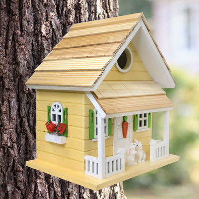 Bunny House BirdHouse, Yellow