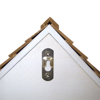 Squirrel Cottage Bird House, Weathered White