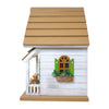 Squirrel Cottage Bird House, Weathered White