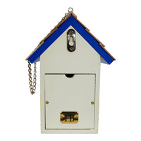 Cottage Bird House, Bluebirds and Camellia