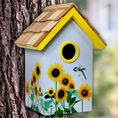 Standard Bird Cottage, Sunflower Print