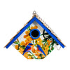 Hanging Wren House, Bluebirds with Camellia Print