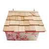 Hanging Wren House, Cherry Blossom with Chickadee