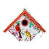 Hanging Wren House, Cardinals and Dogwood Print