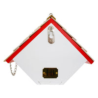 Hanging Wren House, Cardinals and Dogwood Print