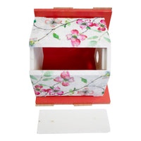 Hanging Wren House, Cardinals and Dogwood Print