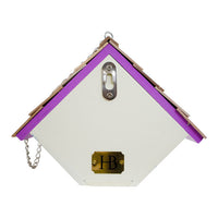 Hanging Wren House, Goldfinch and Clematis Print