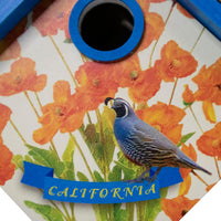 Wren House for California, Quail and Golden Poppy