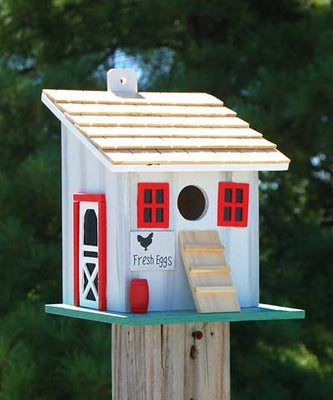 Chicken Coop Bird House, Small