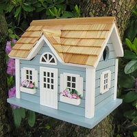 Nantucket Cottage Bird House, Blue